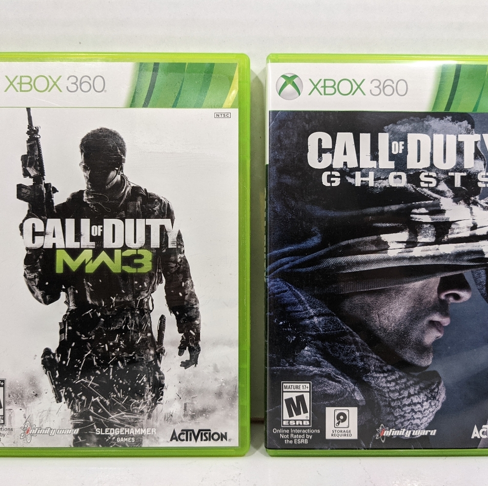 Call Of Duty Ghosts And Modern Warfare 3 For XBOX 360